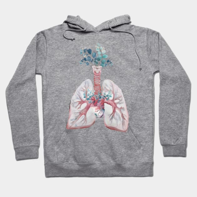 Floral Lungs	Living that Nurse Life Hoodie by uncommontee